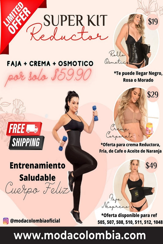 SUPER PROMO FAJA + CREMA + OSMOTICO